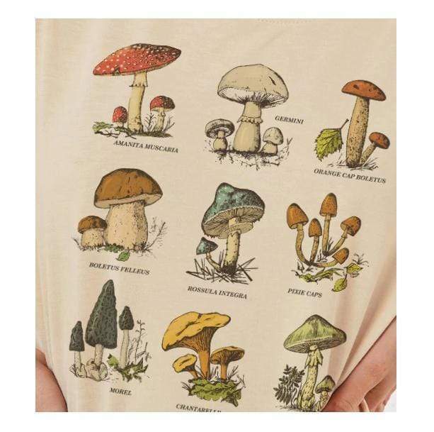 Poisonous Mushrooms T-Shirt - Y2K Aesthetic Grunge & Coquette Style