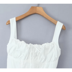 Pure White Y2K Dress: Coquette Aesthetic with Grunge Vibes & Cute Tops