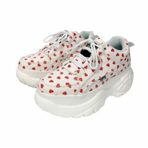 Red Hearts Sneakers: Y2K Fashion, Cute Tops & Coquette Aesthetic Vibes