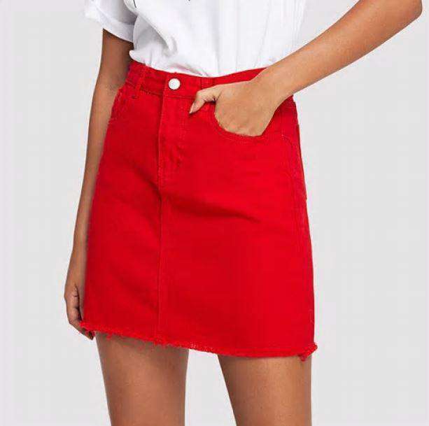 Red Mini Skirt - Y2K Fashion, Grunge Aesthetic, Cute Tops & Outfits