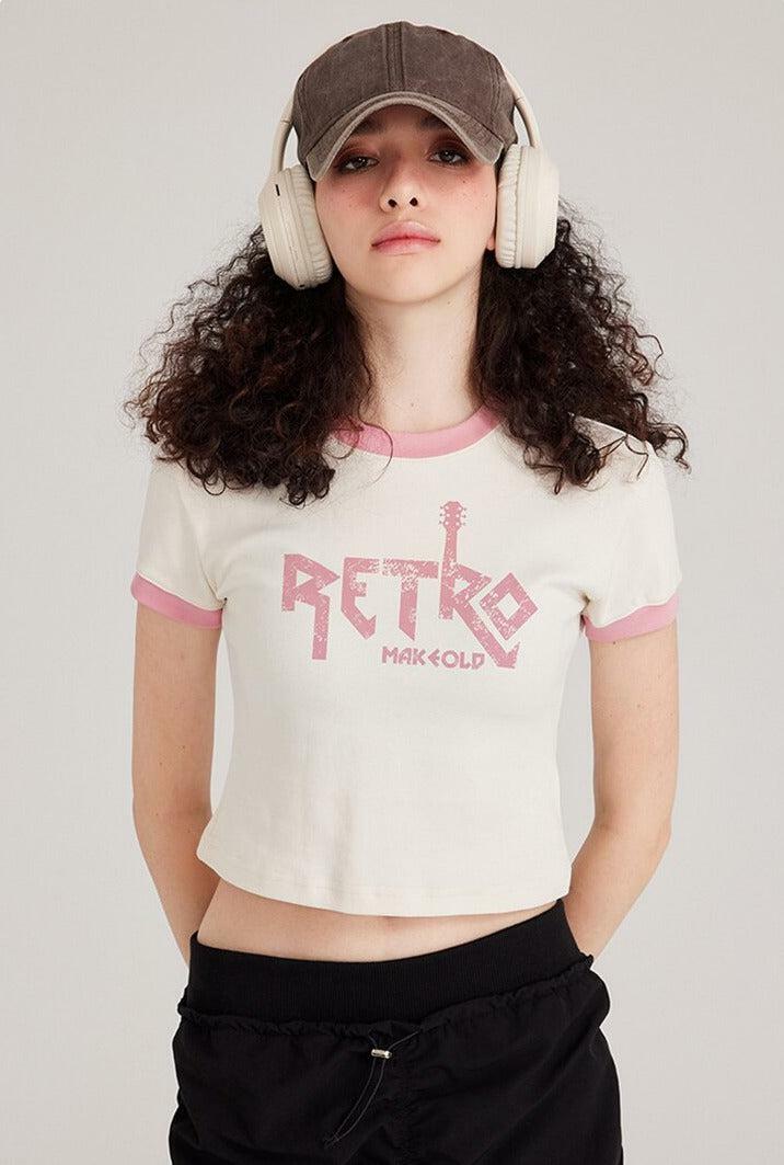 Retro Y2K Fashion Tee: Grunge Aesthetic & Coquette Style Top