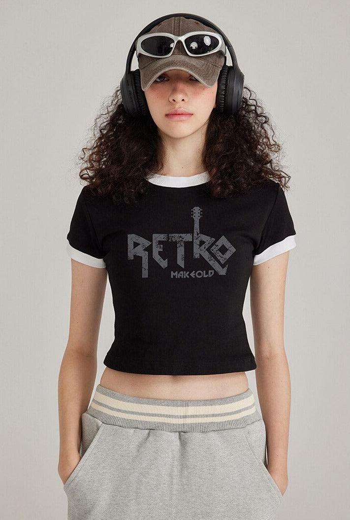 Retro Y2K Fashion Tee: Grunge Aesthetic & Coquette Style Top