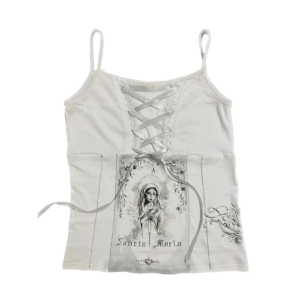 Santa Maria Crop Top - Y2K Fashion, Coquette Aesthetic, Cute Tops