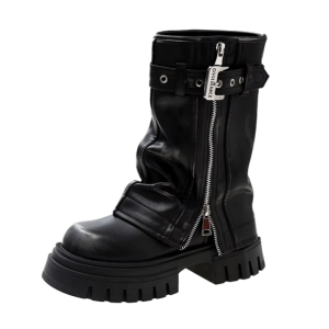 Savage Girl Y2K Fashion Boots: Grunge Aesthetic & Coquette Style