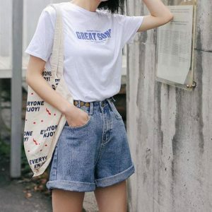 Seven Buttons Cargo Skirt: Y2K Fashion, Grunge Aesthetic, Cute Tops