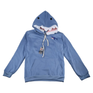 Shark Bite Hoodie: Y2K Fashion with Grunge Aesthetic & Cute Tops