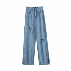 Soft Girl Heart Pants - Y2K Aesthetic, Cute Tops & Grunge Style