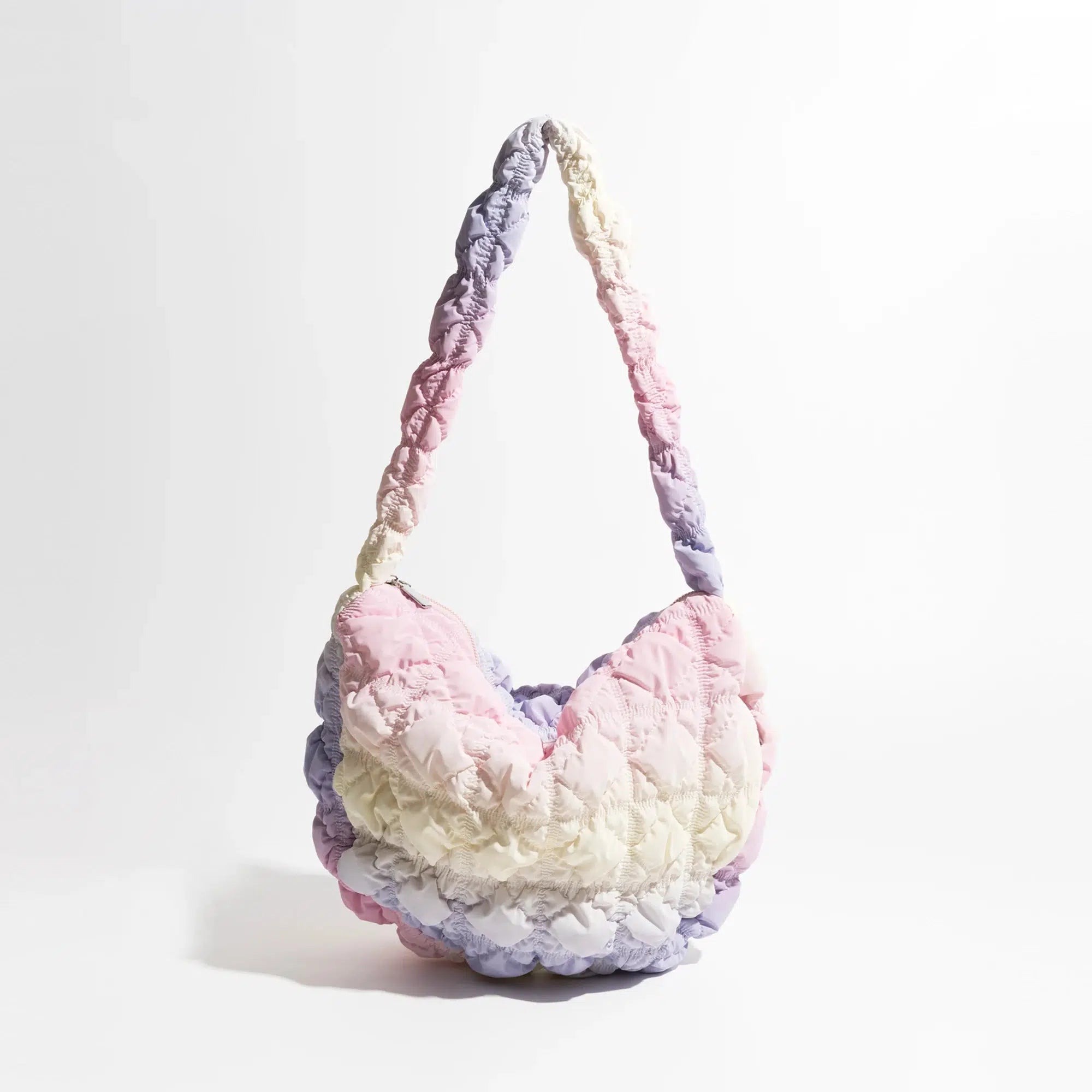 Soft Girl Y2K Rainbow Quilted Bag - Cute Aesthetic Accessory