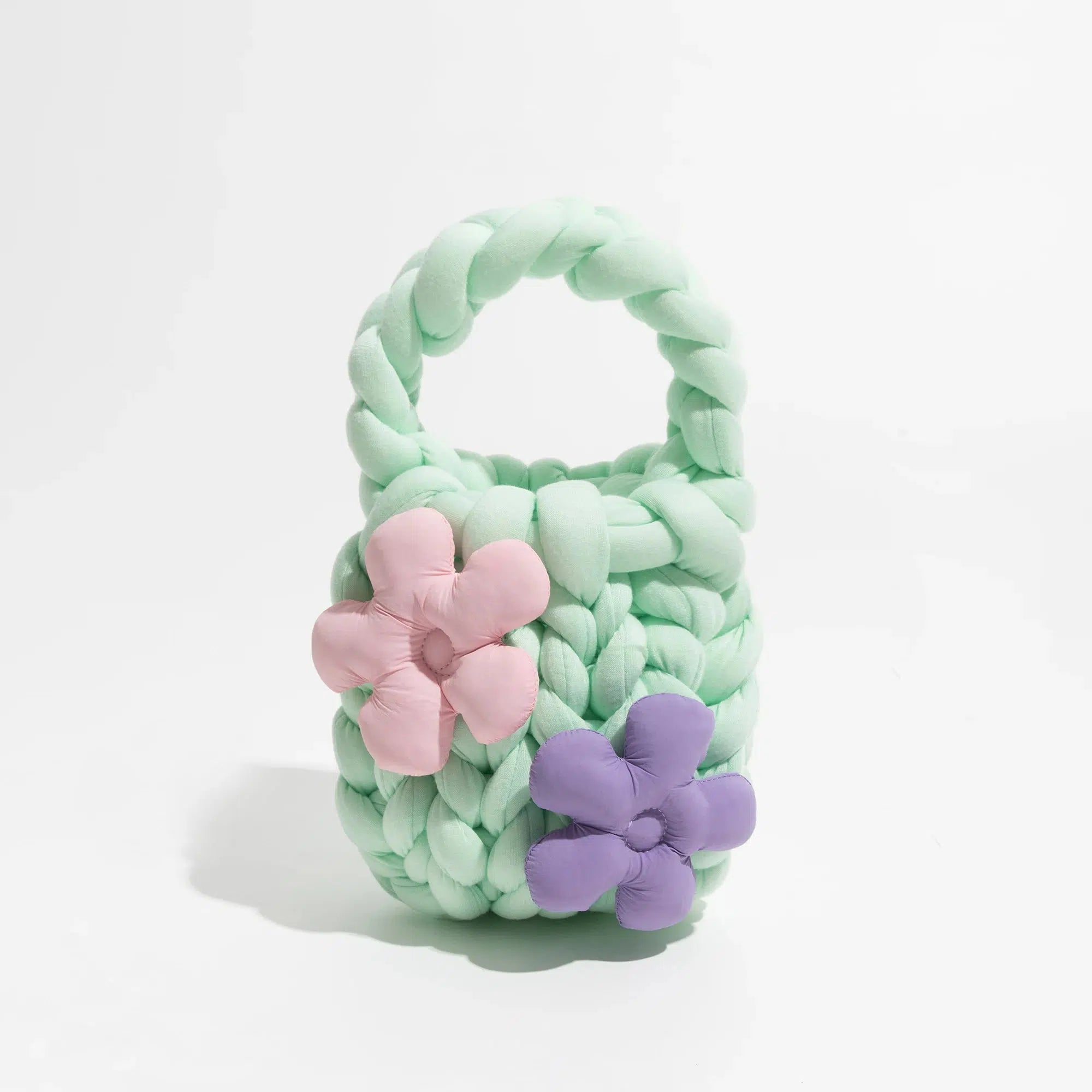 Soft Girl Y2K Super Bulky Yarn Handbag - Cute Aesthetic Accessory