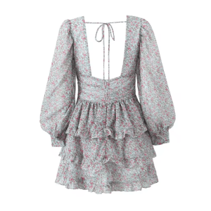 Spring Flowers Y2K Dress: Coquette Aesthetic with Cute Pastel Vibes