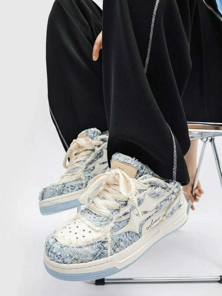 Star Patch Sneakers: Y2K Fashion Meets Coquette & Grunge Aesthetic