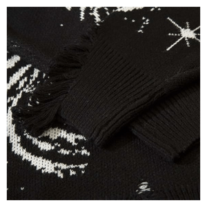 Starry Sky Sweater: Y2K Aesthetic Cozy Top for Grunge & Coquette Styles