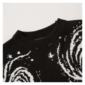 Starry Sky Sweater: Y2K Aesthetic Cozy Top for Grunge & Coquette Styles