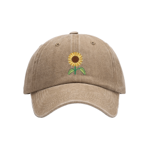 Sunflower Baseball Cap - Y2K Aesthetic Accessory for Cute Outfits