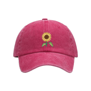 Sunflower Baseball Cap - Y2K Aesthetic Accessory for Cute Outfits