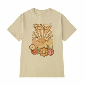 Take It Easy Y2K T-Shirt - Cute Tops for Coquette & Grunge Aesthetic