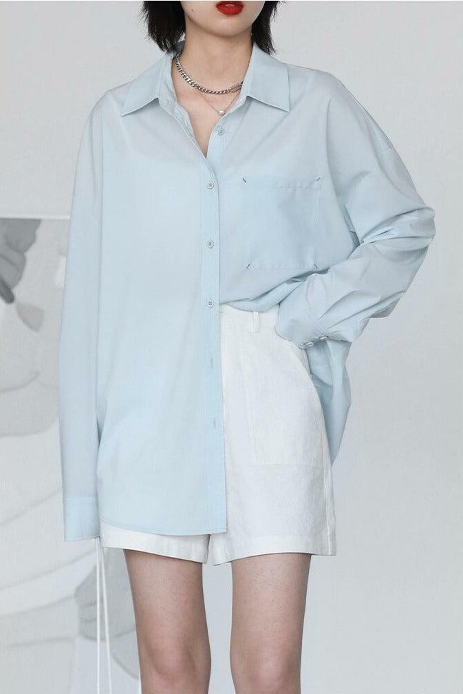 Trendy Oversized Poplin Shirt - Y2K Fashion & Grunge Aesthetic Essential