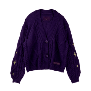 Trendy Purple Y2K Sweater - Cute Tops for Coquette & Grunge Aesthetic