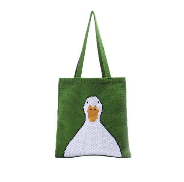 Trendy Y2K Duck Bag: Coquette & Grunge Aesthetic for Cute Outfits