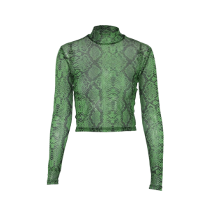 Trendy Y2K Snake Skin Top: Coquette & Grunge Aesthetic Must-Have