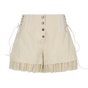 Vintage Coquette Y2K Cargo Skirt - Cute Pastel Goth Aesthetic Outfit