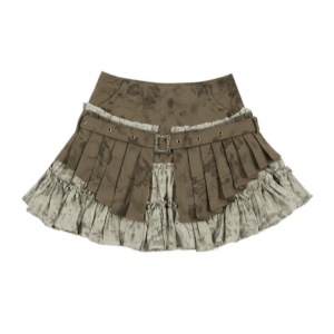 Woodland Cargo Skirt: Y2K Fashion Meets Grunge Aesthetic & Cute Tops