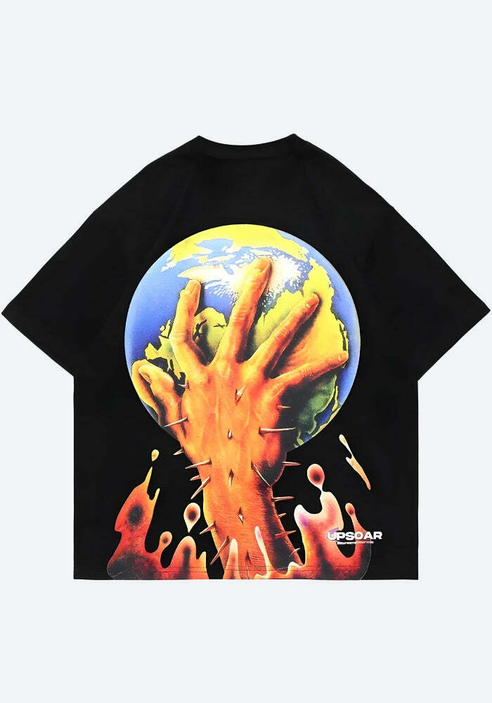 World Has Changed Y2K Graphic Tee - Embrace Coquette & Grunge Aesthetics