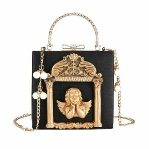 Y2K Aesthetic Angel Bag: Cute Coquette & Grunge Style Accessory