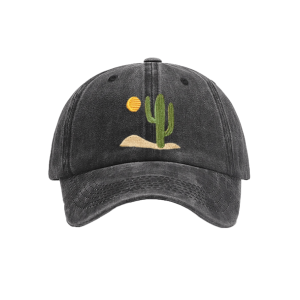 Y2K Aesthetic Cactus Baseball Cap - Cute Tops for Grunge & Coquette Styles