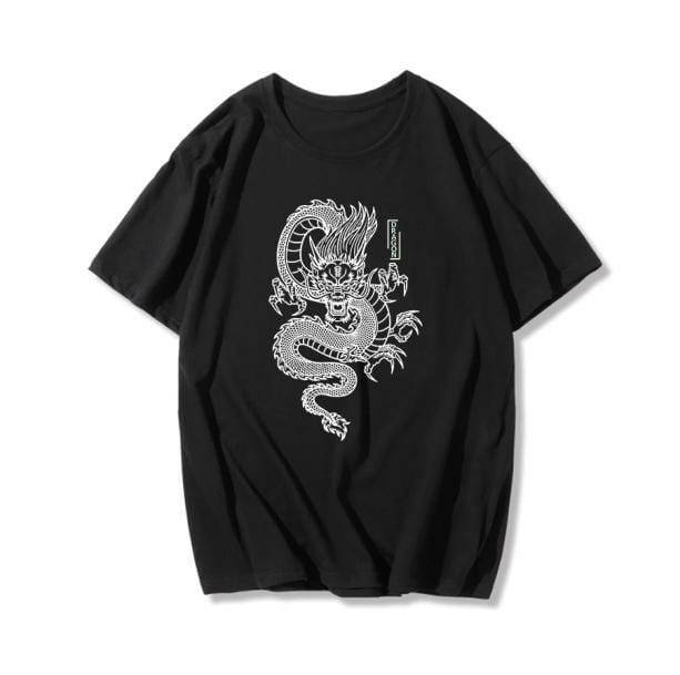 Y2K Aesthetic Dragon T-Shirt: Cute Tops for Grunge & Coquette Styles