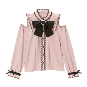 Y2K Aesthetic Kawaii Blouse - Cute Tops for Coquette & Grunge Styles