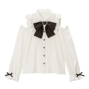 Y2K Aesthetic Kawaii Blouse - Cute Tops for Coquette & Grunge Styles