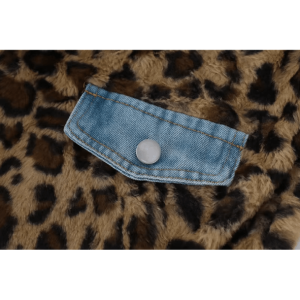 Y2K Aesthetic Leopard Print Reversible Jacket for Trendy Outfits