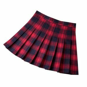 Y2K Aesthetic Plaid Skirt: Grunge & Coquette Style for Trendy Outfits