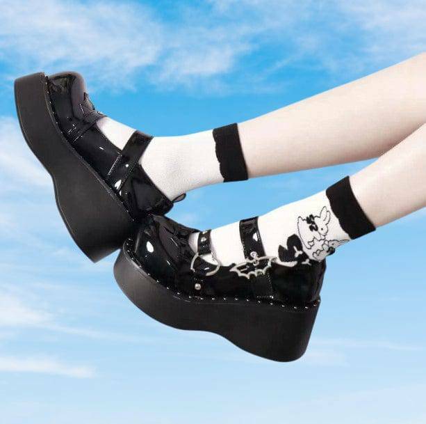 Y2K Aesthetic Pumps Wedge Heels for Coquette & Grunge Outfits