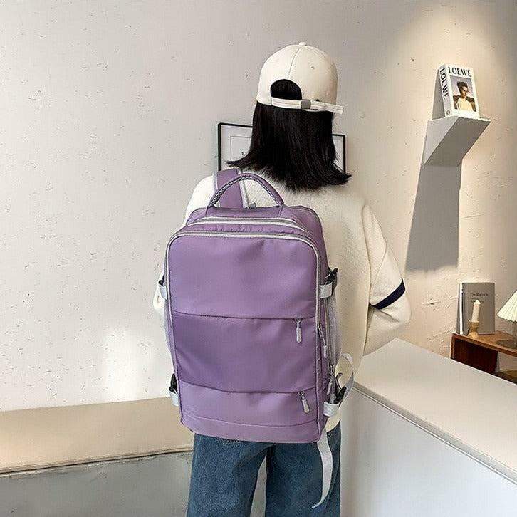 Y2K Aesthetic Soft Girl Backpack with Hidden Pockets for Trendy Travel