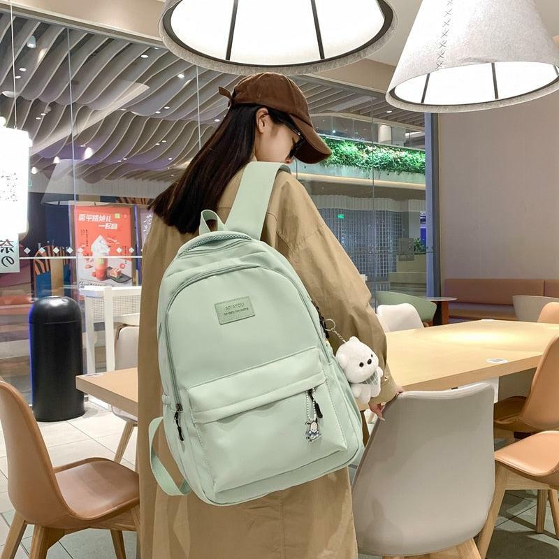 Y2K Aesthetic Soft Girl Waterproof School Backpack for Trendy Outfits