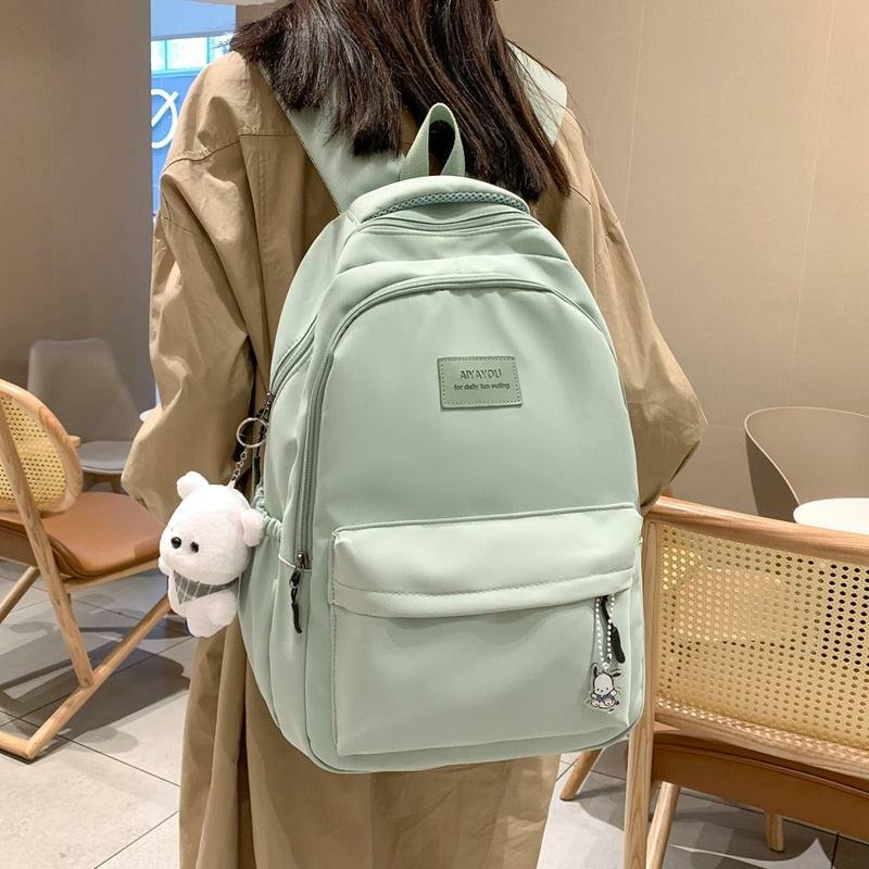 Y2K Aesthetic Soft Girl Waterproof School Backpack for Trendy Outfits