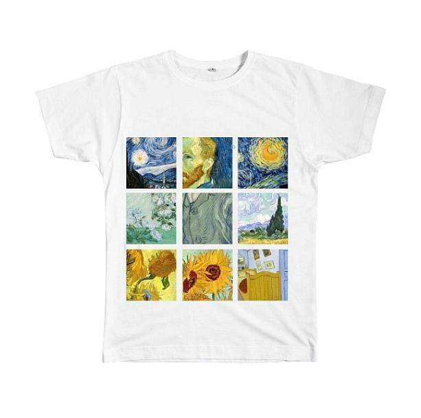 Y2K Aesthetic Van Gogh T-Shirt: Cute Tops for Grunge & Coquette Styles