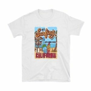 Y2K Aesthetic VSCO Surfing T-Shirt - Cute Tops for Grunge & Coquette Styles