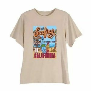 Y2K Aesthetic VSCO Surfing T-Shirt - Cute Tops for Grunge & Coquette Styles