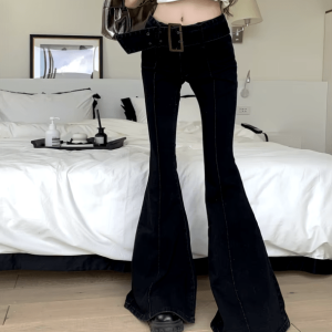 Y2K Bell Bottoms: Trendy Grunge Aesthetic & Coquette Style Outfits