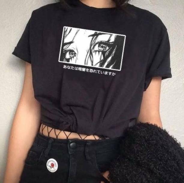 Y2K Cartoon Tee: Cute Tops for Coquette & Grunge Aesthetic Lovers