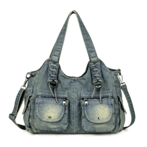 Y2K Denim Bag: Trendy Grunge Aesthetic & Coquette Style Essential