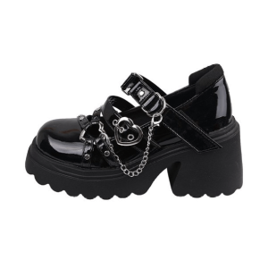 Y2K Emo Platform Shoes: Grunge Aesthetic Footwear for Trendy Outfits