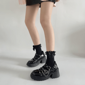 Y2K Emo Platform Shoes: Grunge Aesthetic Footwear for Trendy Outfits