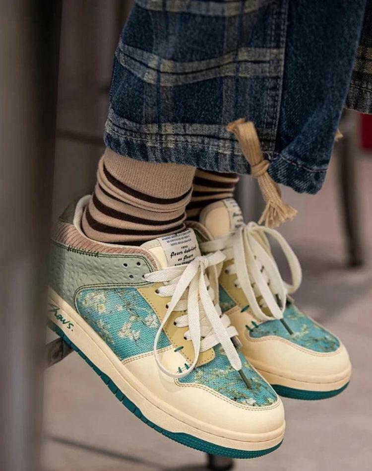 Y2K Fashion Almond Blossom Sneakers - Cute Tops & Aesthetic Vibes