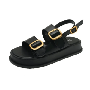 Y2K Fashion Buckle Platform Sandals - Cute Grunge Aesthetic Footwear