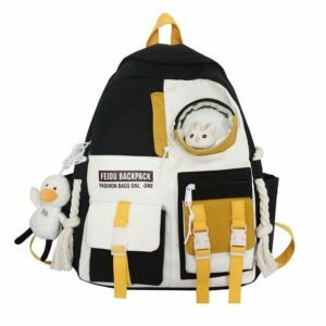 Y2K Fashion Bunny In The Pocket Backpack - Cute Aesthetic Bag