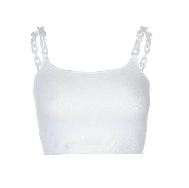 Y2K Fashion Chain Strap Top - Cute Pastel Goth & Grunge Aesthetic